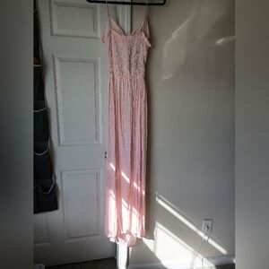 Elegant Pink Lace Maxi Beach Dress Kiwi + Punch Size XL
